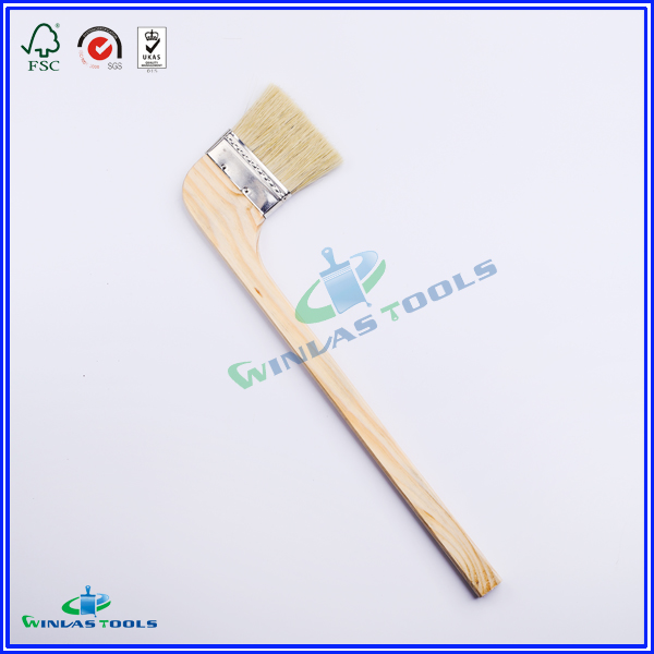 wooden handle angle paint brush