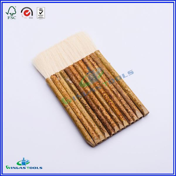 wool paint brush,bamboo handle paint brush,