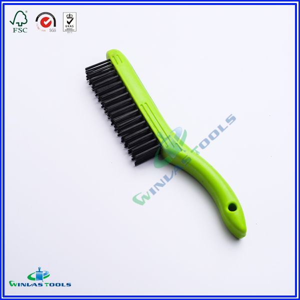 Rust Cleaning Plastic Handle Steel Wire Brush