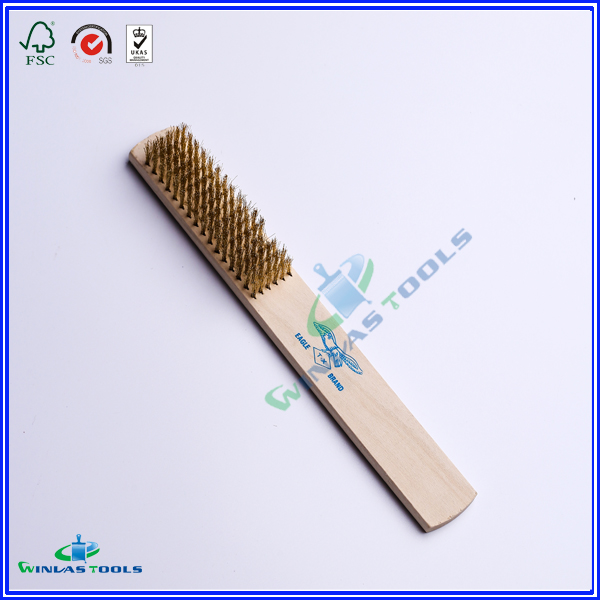 Wooden handle brass Brush