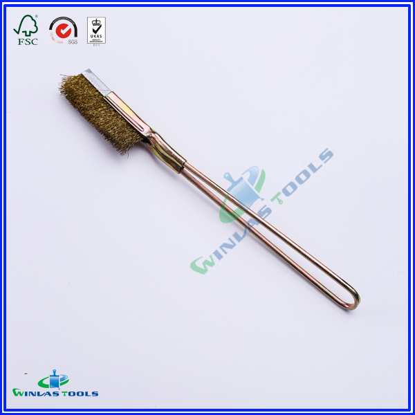Copper handle wire brush