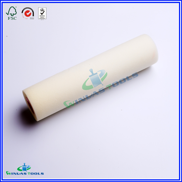 white foam roller cover