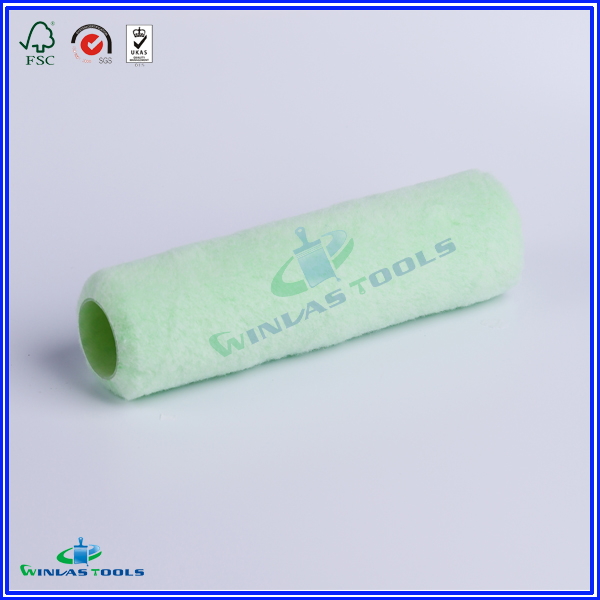 Green polyester paint roller refill