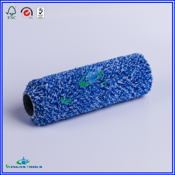 blue wbhite mix color paint roller refill