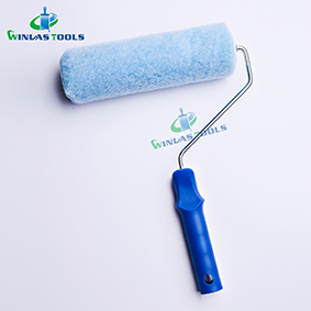 Blue polyester roller with handle
